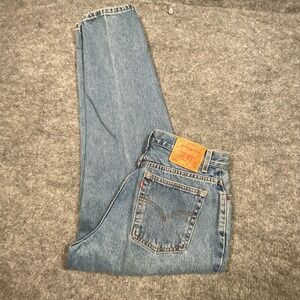 Levis 550 Vintage Womens 16 MIS M Medium Wash Relaxed Fit Tapered Leg Mom Jeans